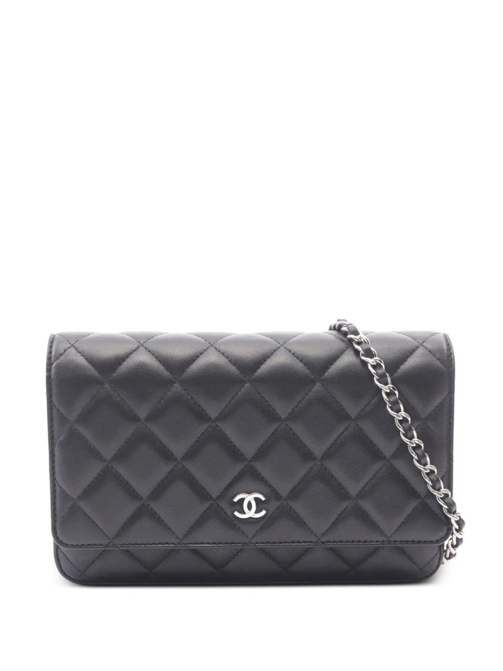 CHANEL Pre-Owned 2010s Matelassé leather chain shoulder bag - Nero