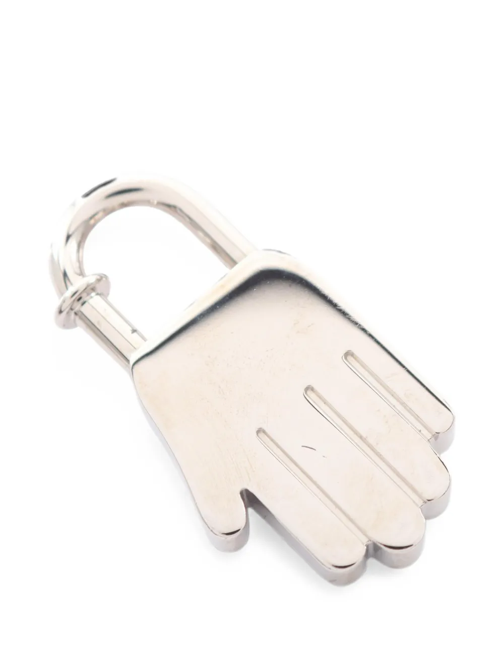 Hermès Pre-Owned 2002 hand motif bag charm - Silber