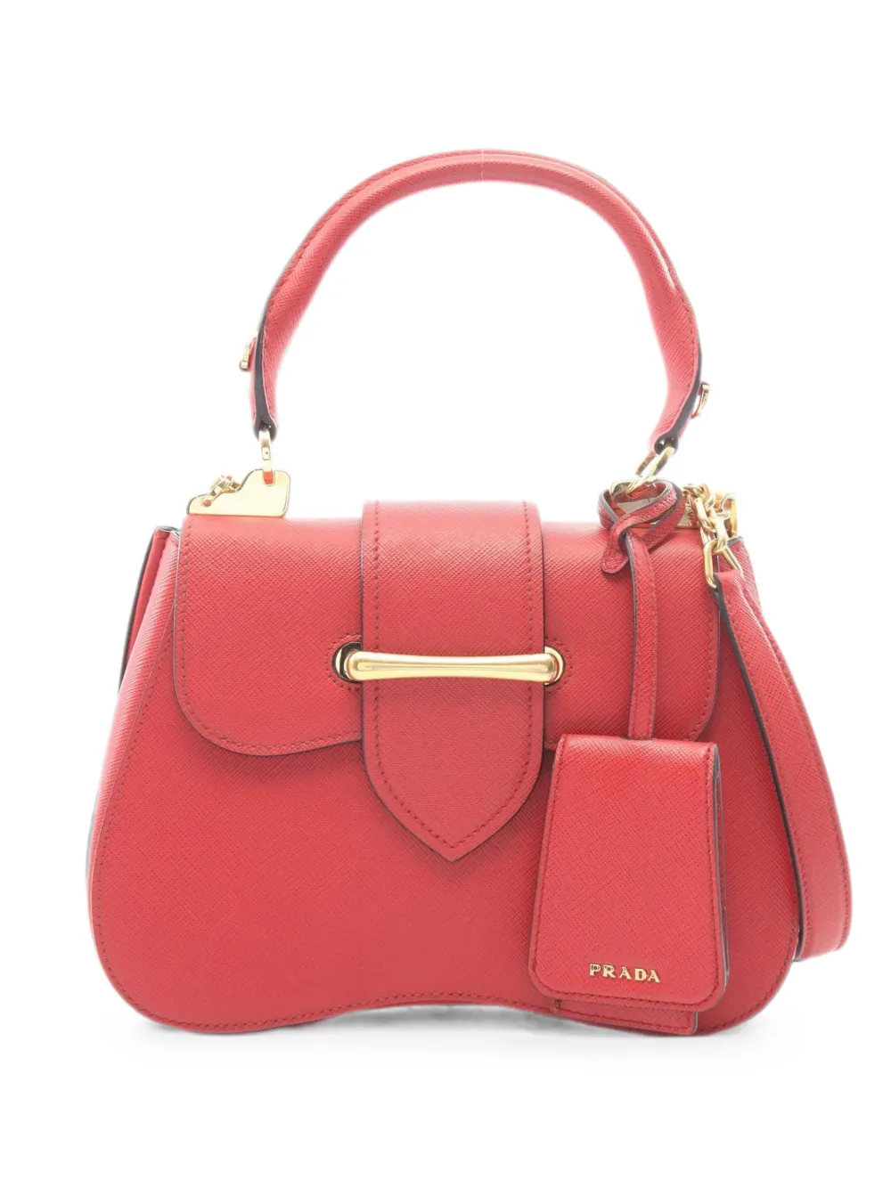 Prada Pre-Owned 2010s Sidone Saffiano leather tote bag - Red