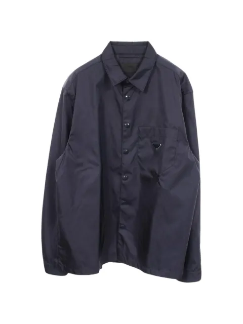 Prada Pre-Owned 2000s Re-Nylon logo plate jacket