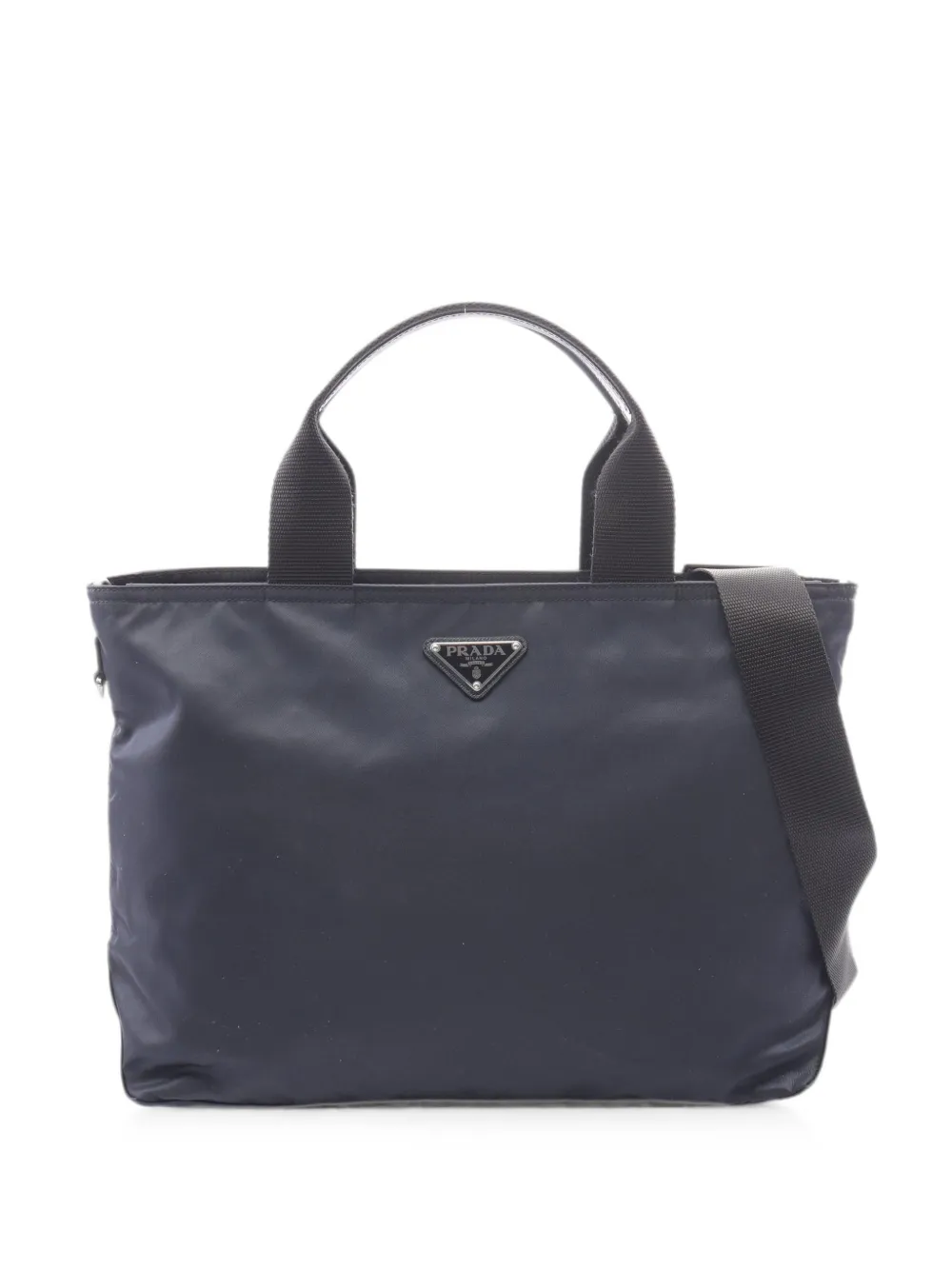 Prada Pre-Owned 2010s Vela 2way saffiano-leather tote bag - Blau
