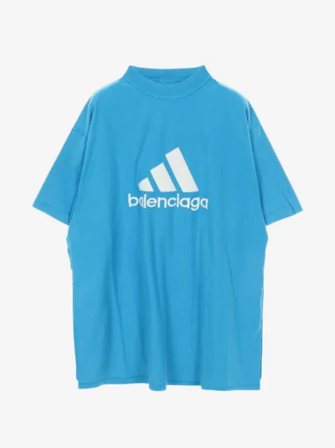 Balenciaga Pre-Owned 2010s logo-embroidered T-shirt