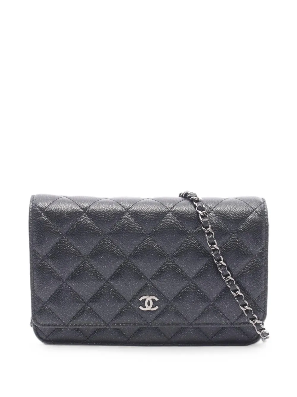 CHANEL Pre-Owned 2017-2018 matelassé mini bag - Black