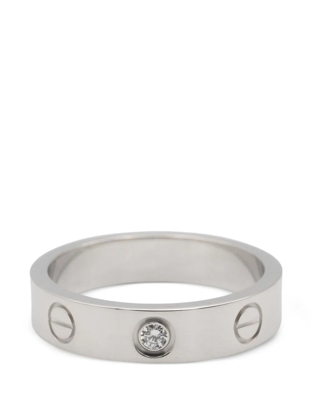 Cartier 2010s mini Love diamond ring - Argento