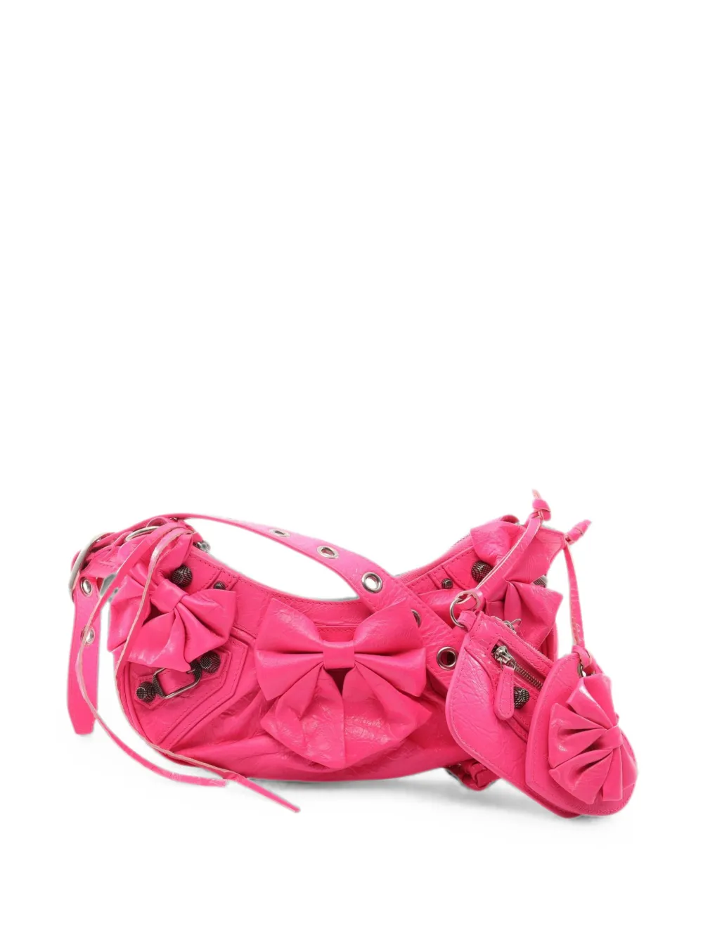 Balenciaga Pre-Owned 2010s xs Le Cagole ribbon shoulder bag - Rosa