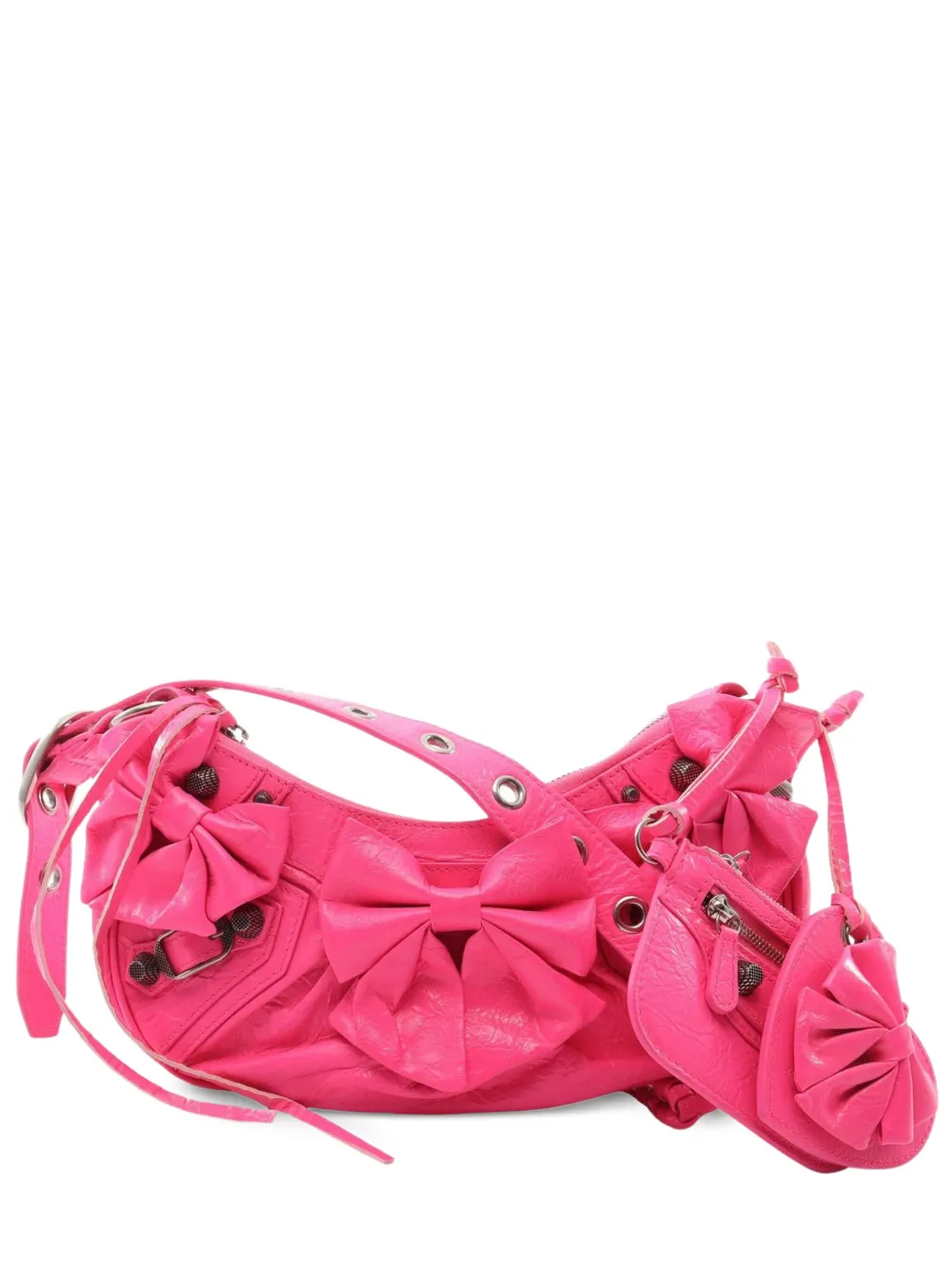 Balenciaga Pre-Owned 2010s xs Le Cagole ribbon shoulder bag - Rosa