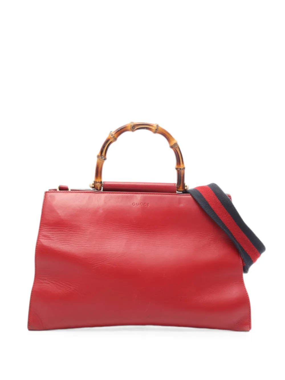 Gucci Pre-Owned 2000s Bamboo Nym Fair tote bag - Red