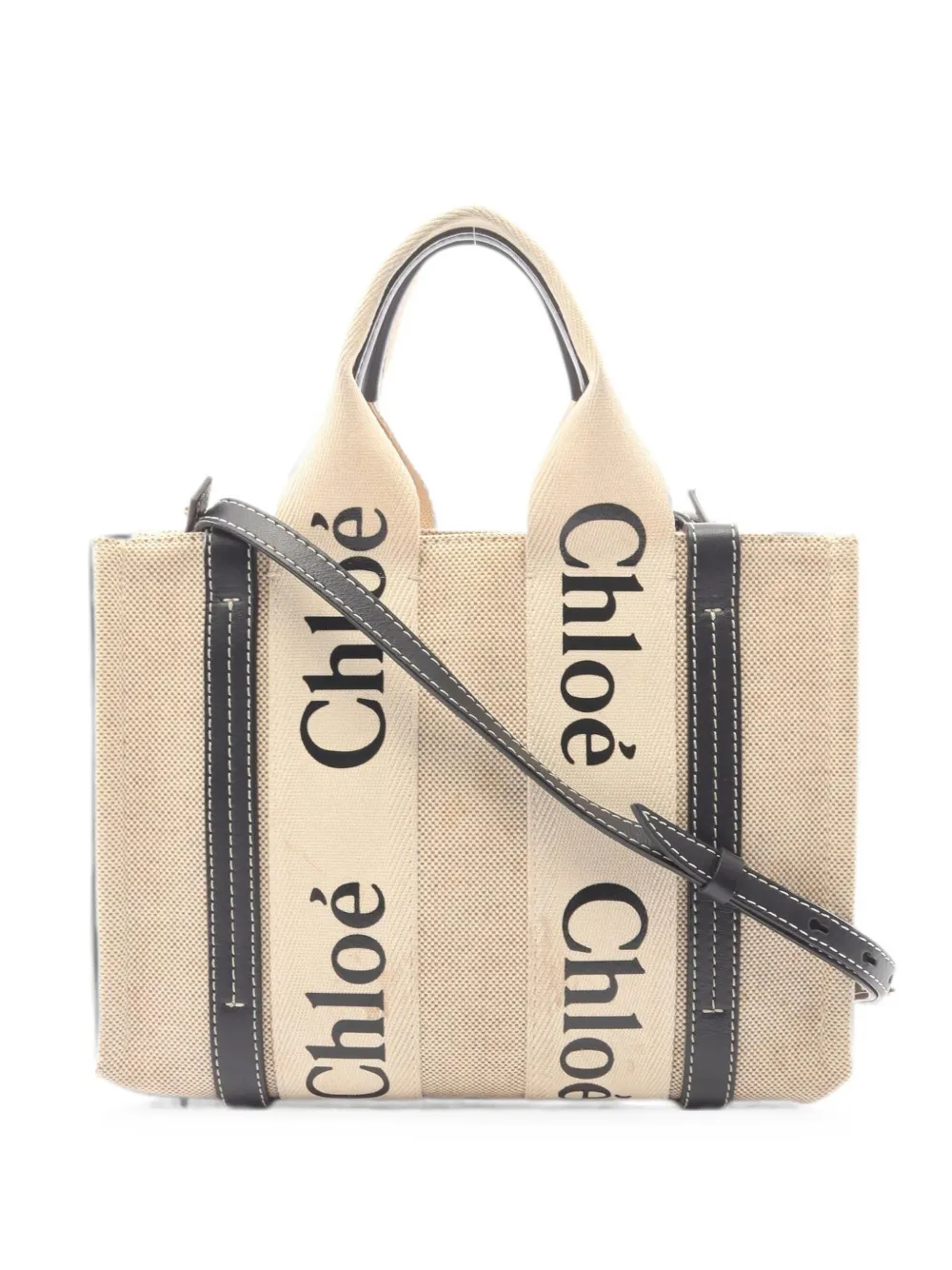 Chloé Pre-Owned 2000s small Woody tote bag - Toni neutri