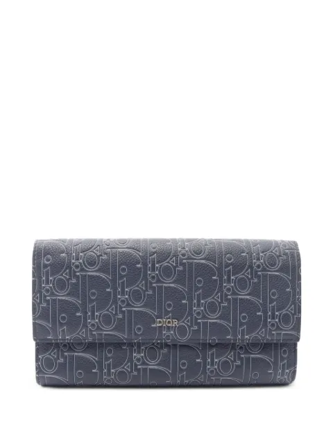 Christian Dior Pre-Owned 2000s long Gravity Outline flap wallet