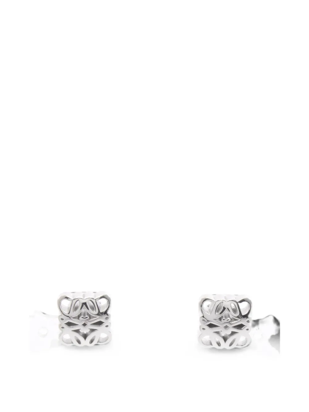 Loewe Pre-Owned Anagram cut-out earrings - Silver