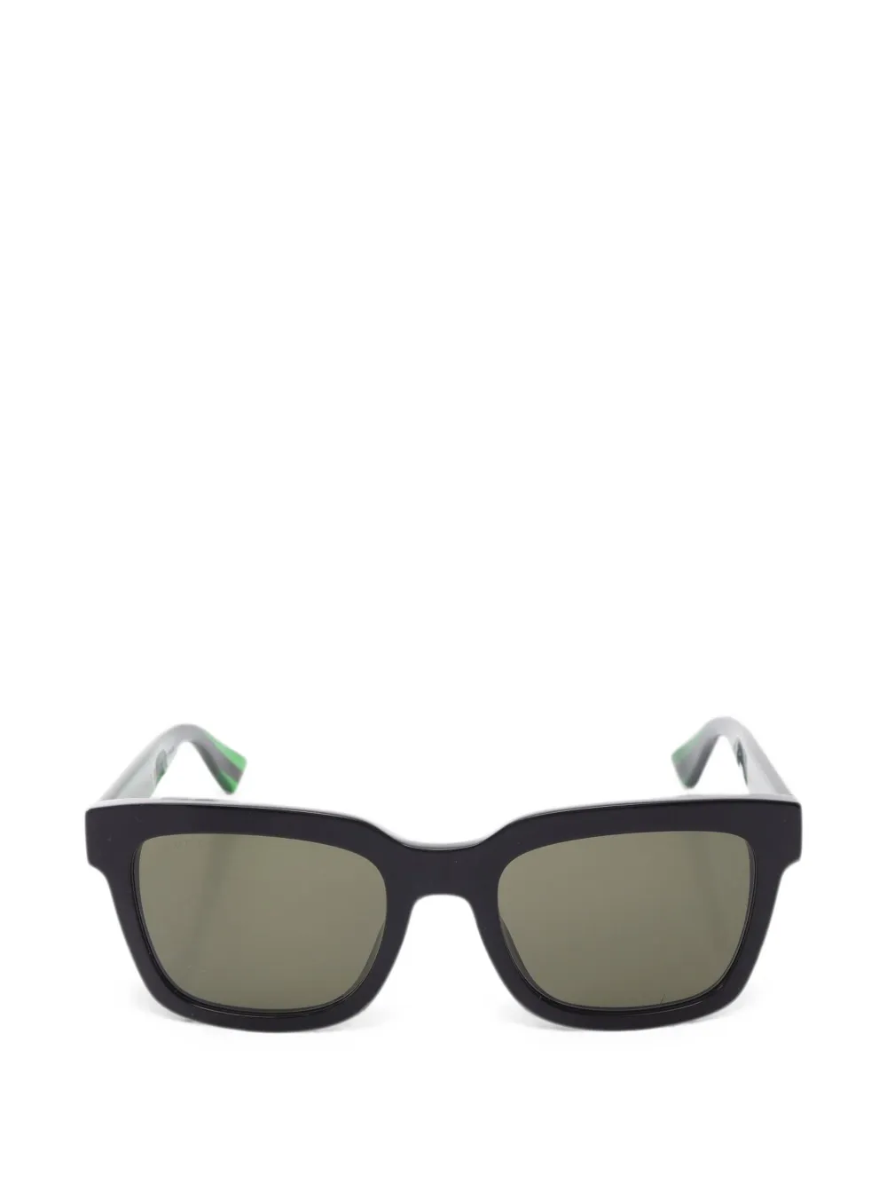 Gucci Pre-Owned 2010s Web-stripe sunglasses - Nero
