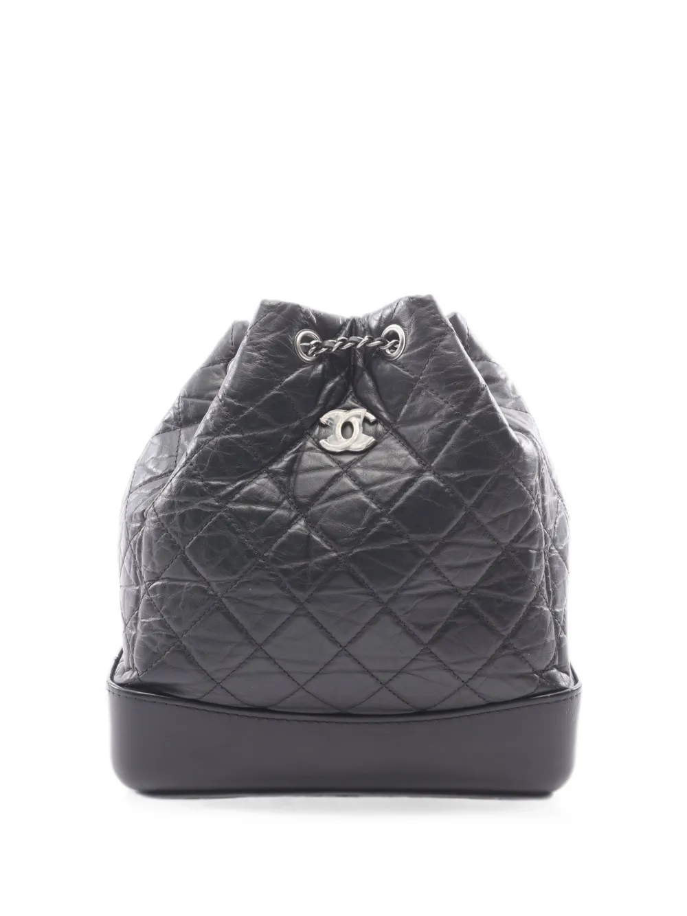 CHANEL Pre-Owned 2017-2018 Gabrielle diamond-quilted backpack - Nero
