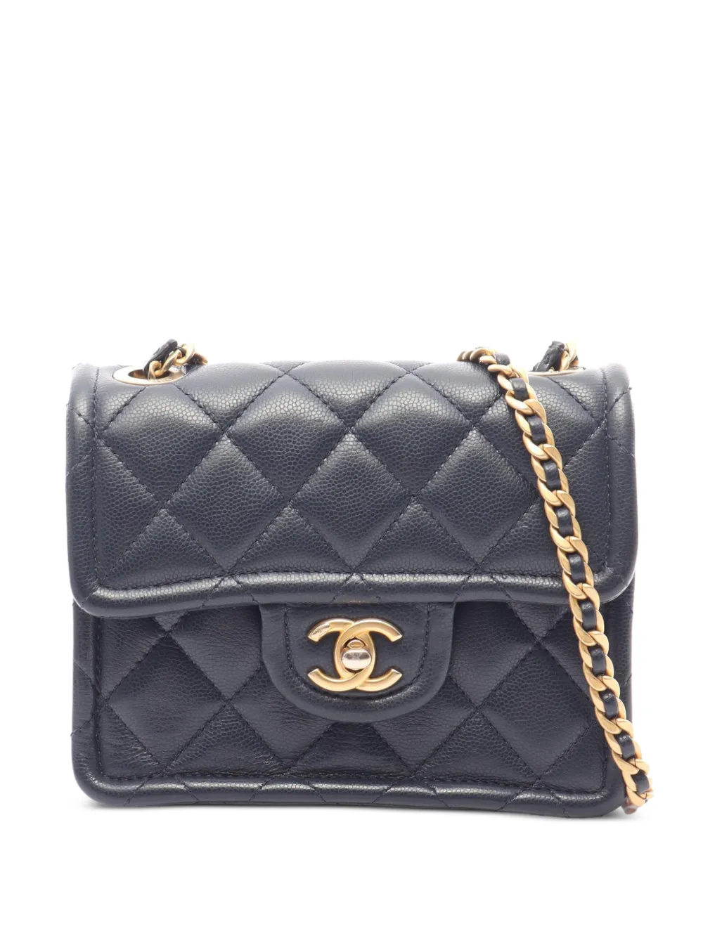 CHANEL Pre-Owned 2021-2022 Matelassé mini bag - Blu