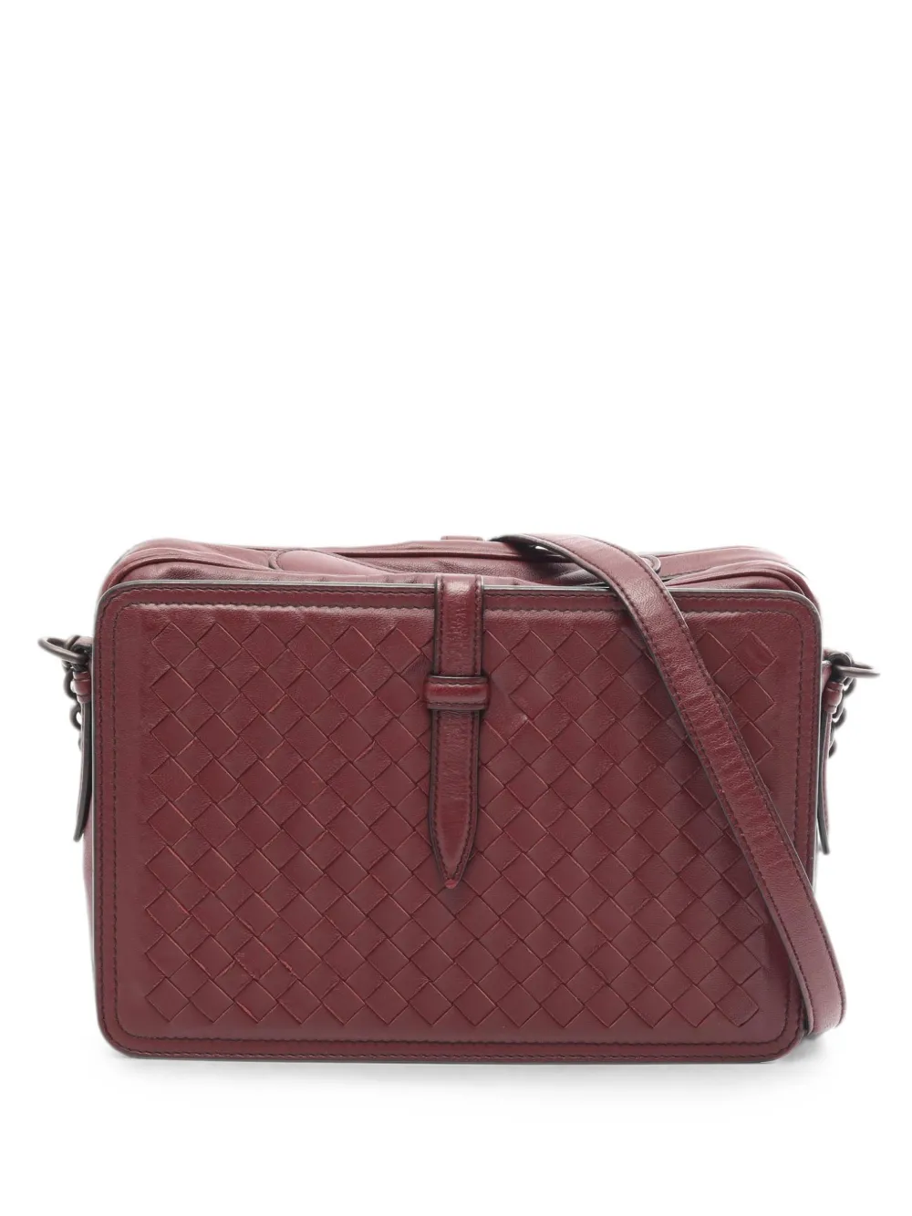 Bottega Veneta Pre-Owned 2000s Intrecciato shoulder bag - Red