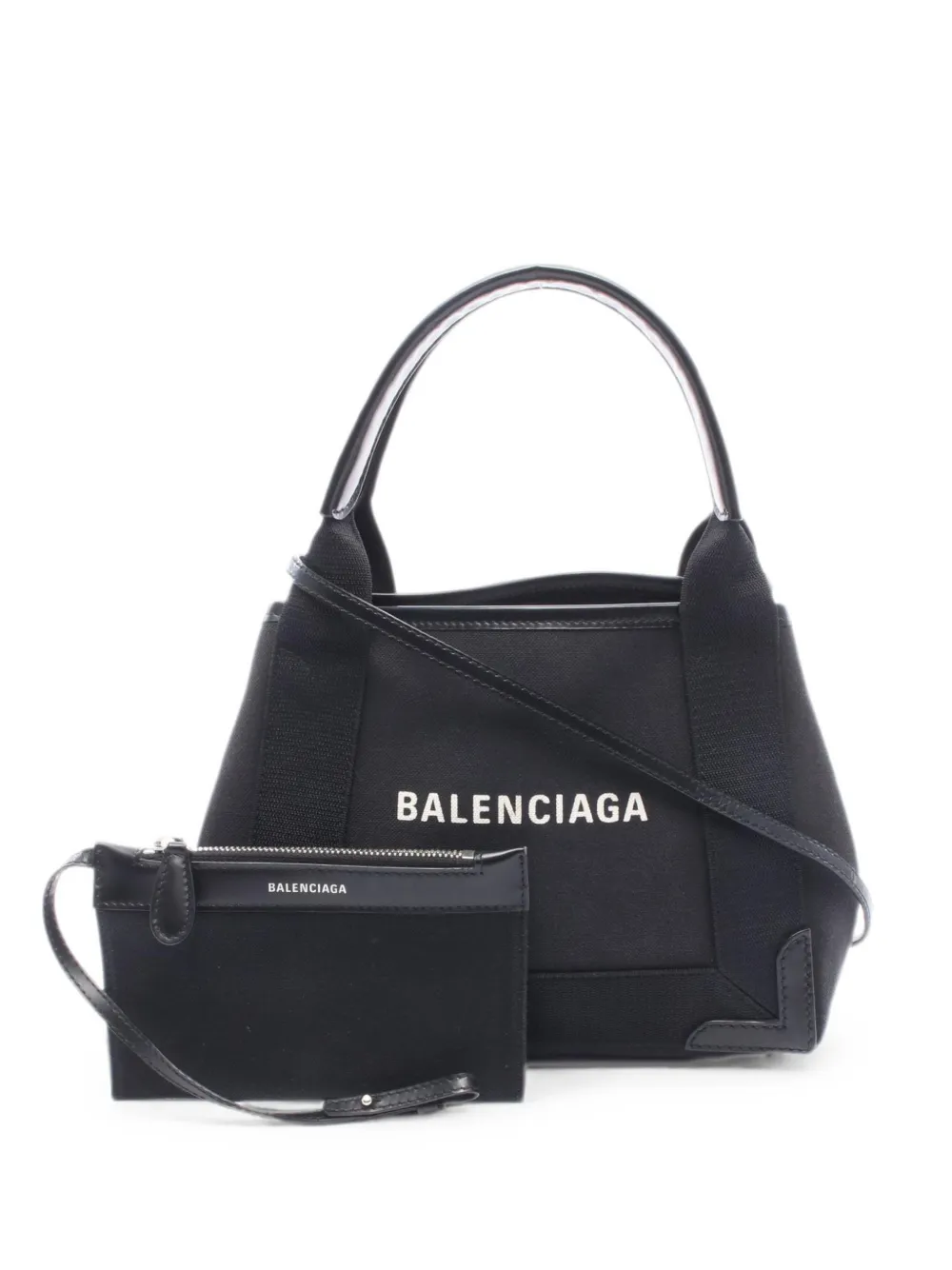 Balenciaga Pre-Owned extra small Navy Cabas tote bag - Schwarz