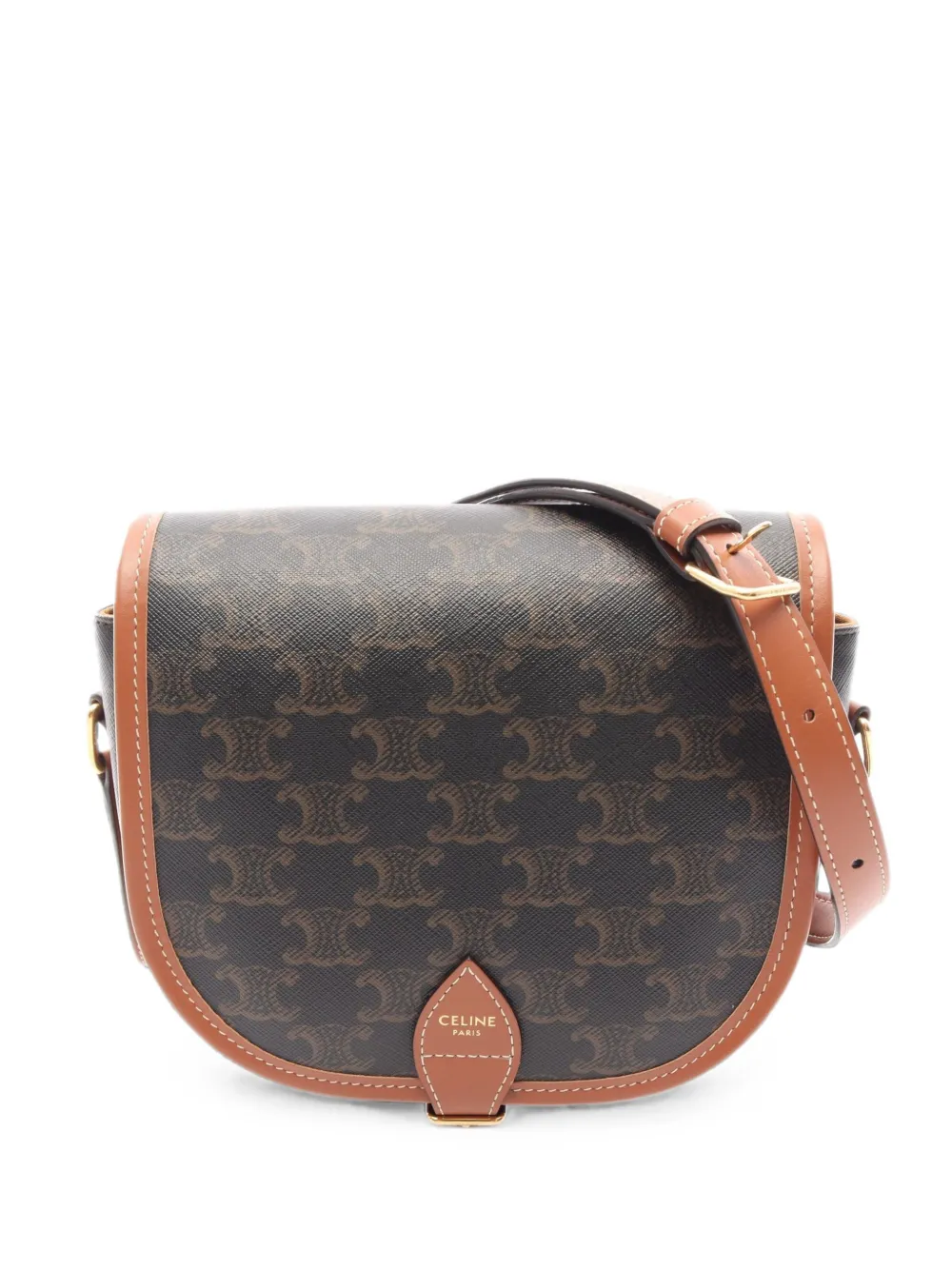Celine Pre-Owned 2010s medium Folco shoulder bag - Black