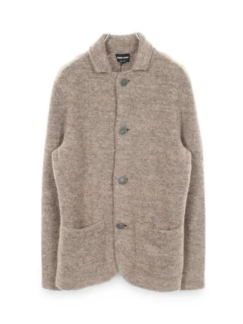 Giorgio Armani Pre-Owned button-up knitted jacket