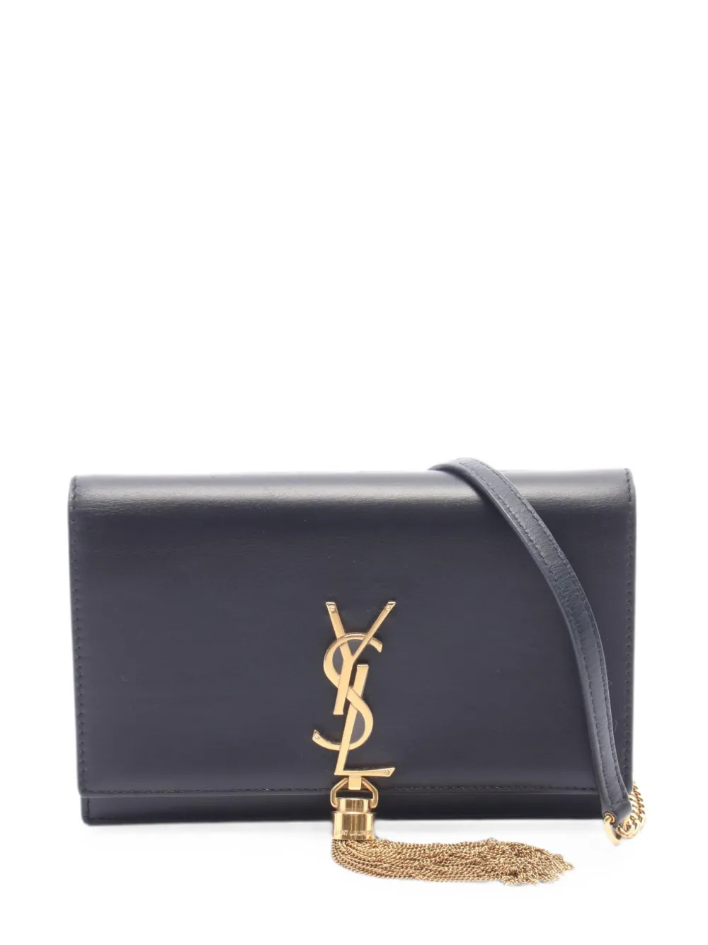 Saint Laurent Pre-Owned 2010s Kate tassel shoulder bag - Black