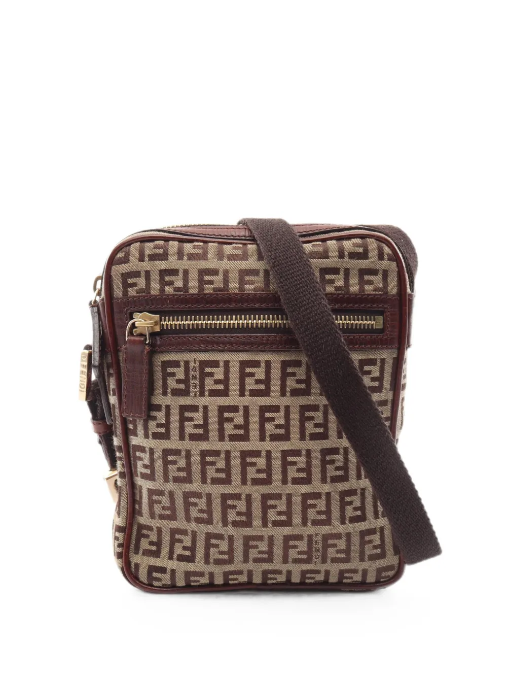 Fendi Pre-Owned 2010s Zucchino canvas shoulder bag - Brown