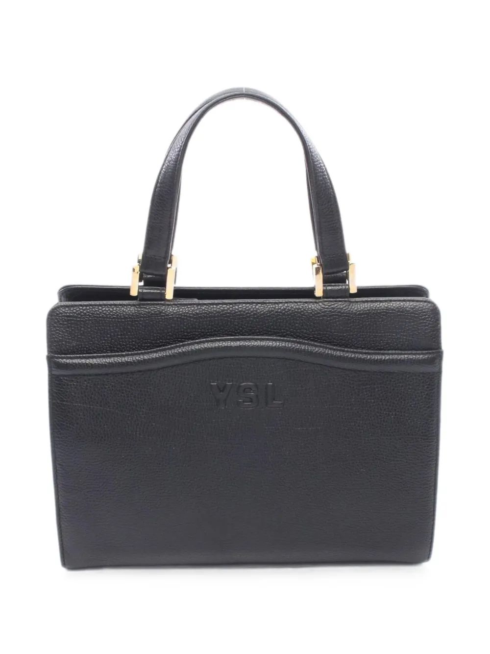 Saint Laurent Pre-Owned 2010s embossed tote bag - Black