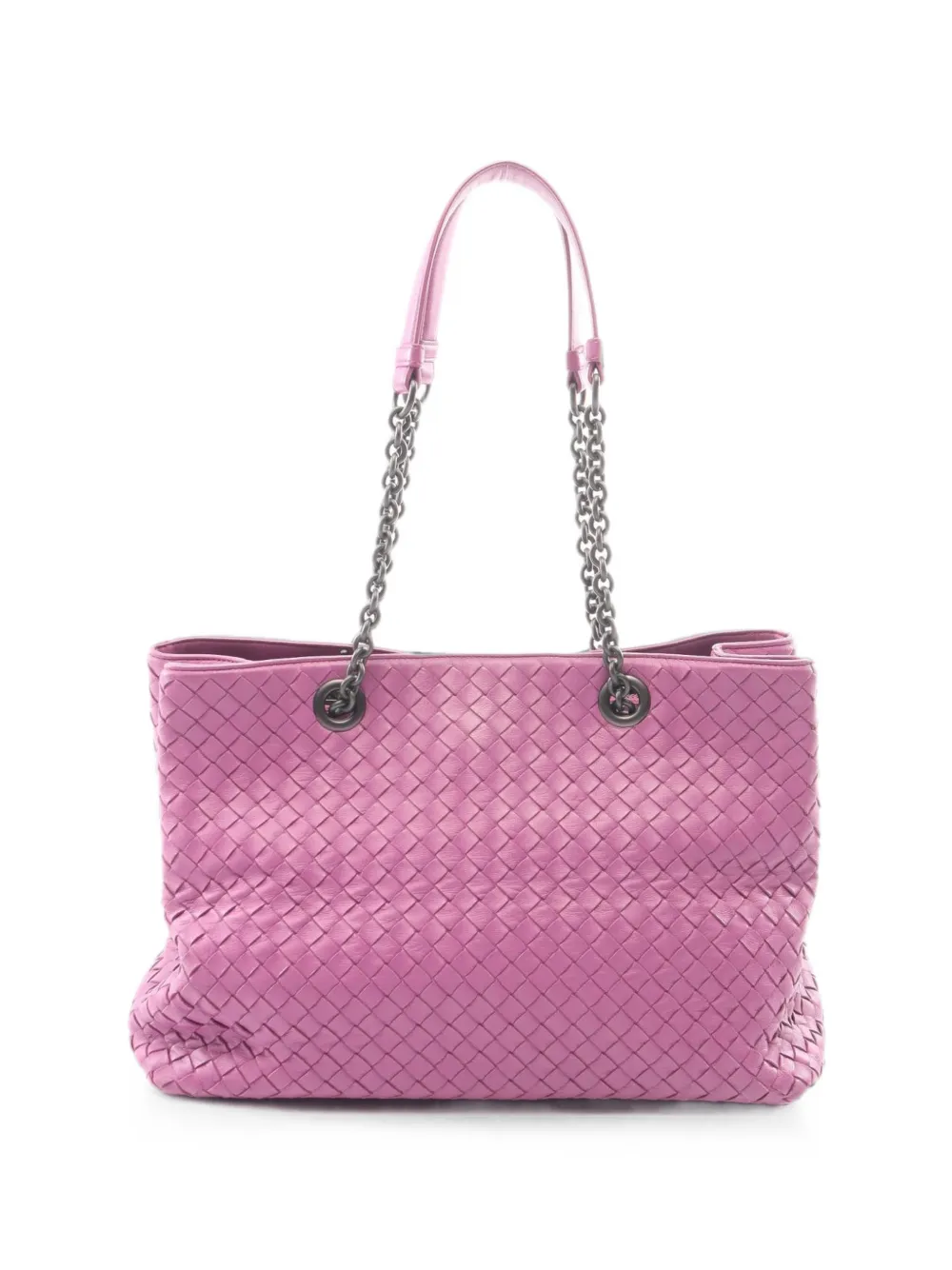 Bottega Veneta Pre-Owned 2010s Intrecciato chain tote bag - Rosa