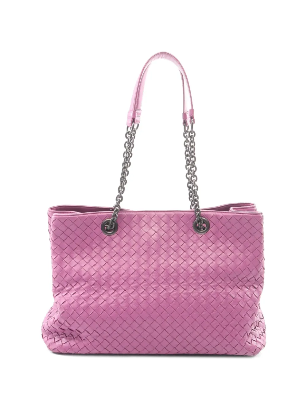 Bottega Veneta Pre-Owned 2010s Intrecciato chain tote bag - Rosa