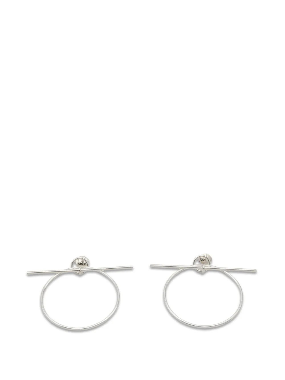 Hermès Pre-Owned 2010s Loop MM earrings - Argento
