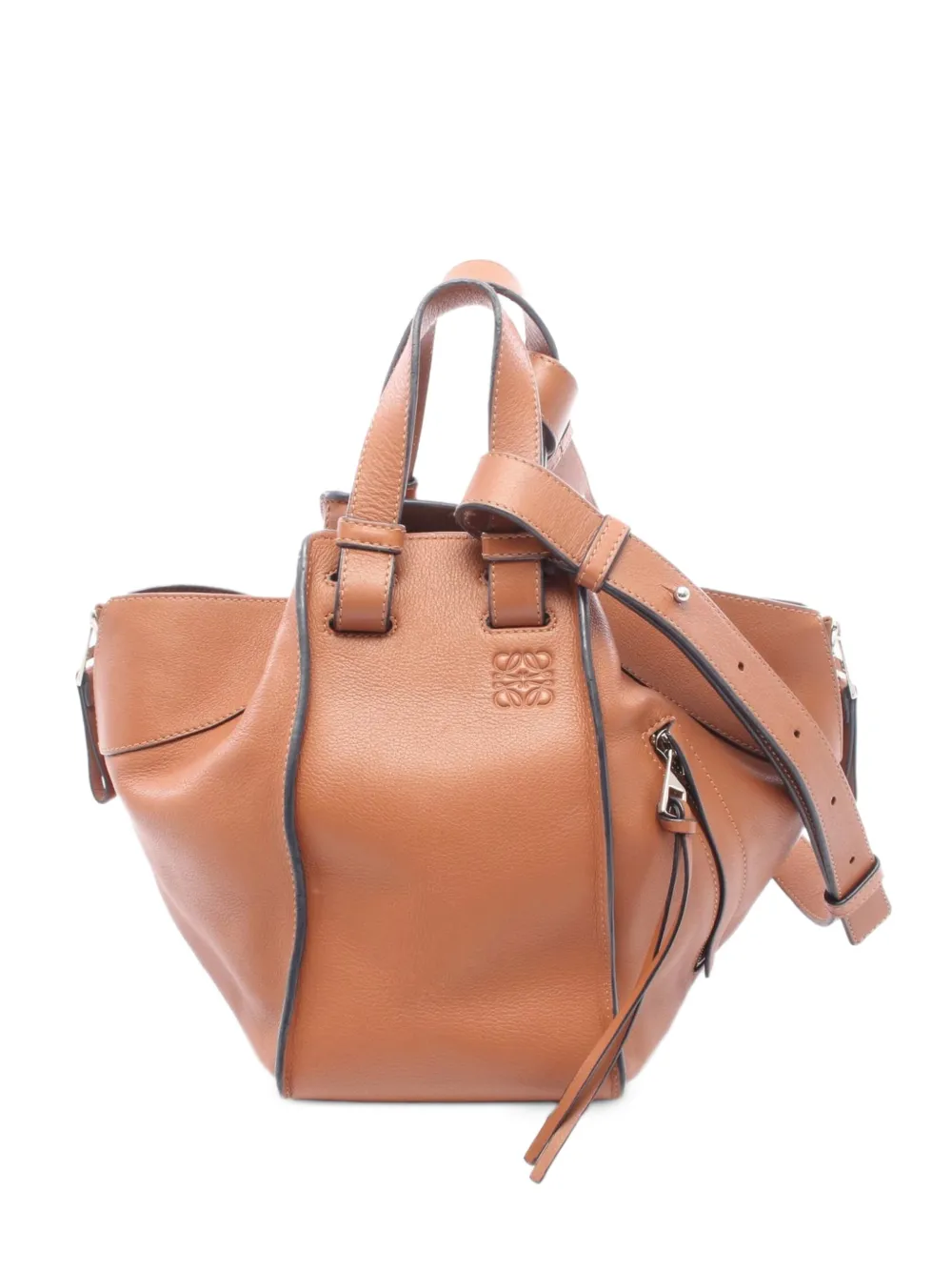 Loewe Pre-Owned 2000s Hammock leather handbag - Braun