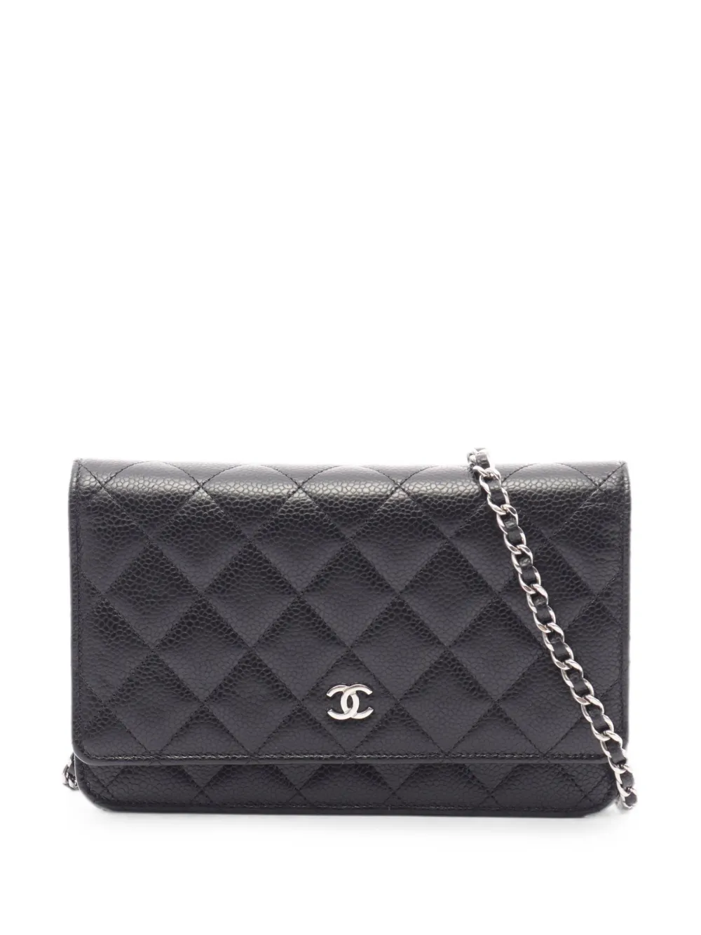 CHANEL Pre-Owned Matelassé chain cross body bag - Nero