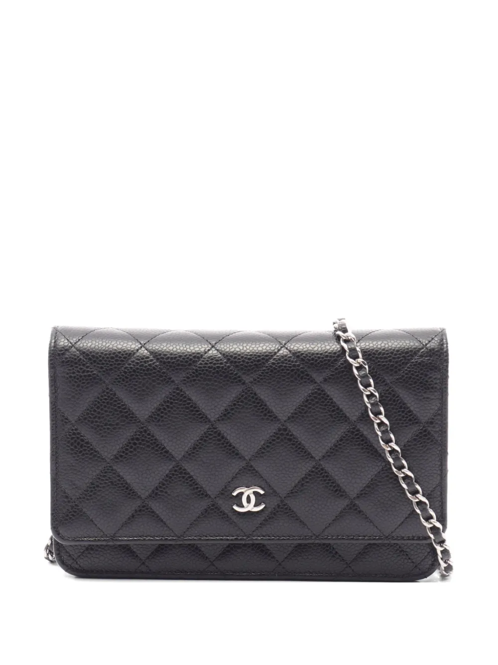 CHANEL Pre-Owned Matelassé chain cross body bag - Nero