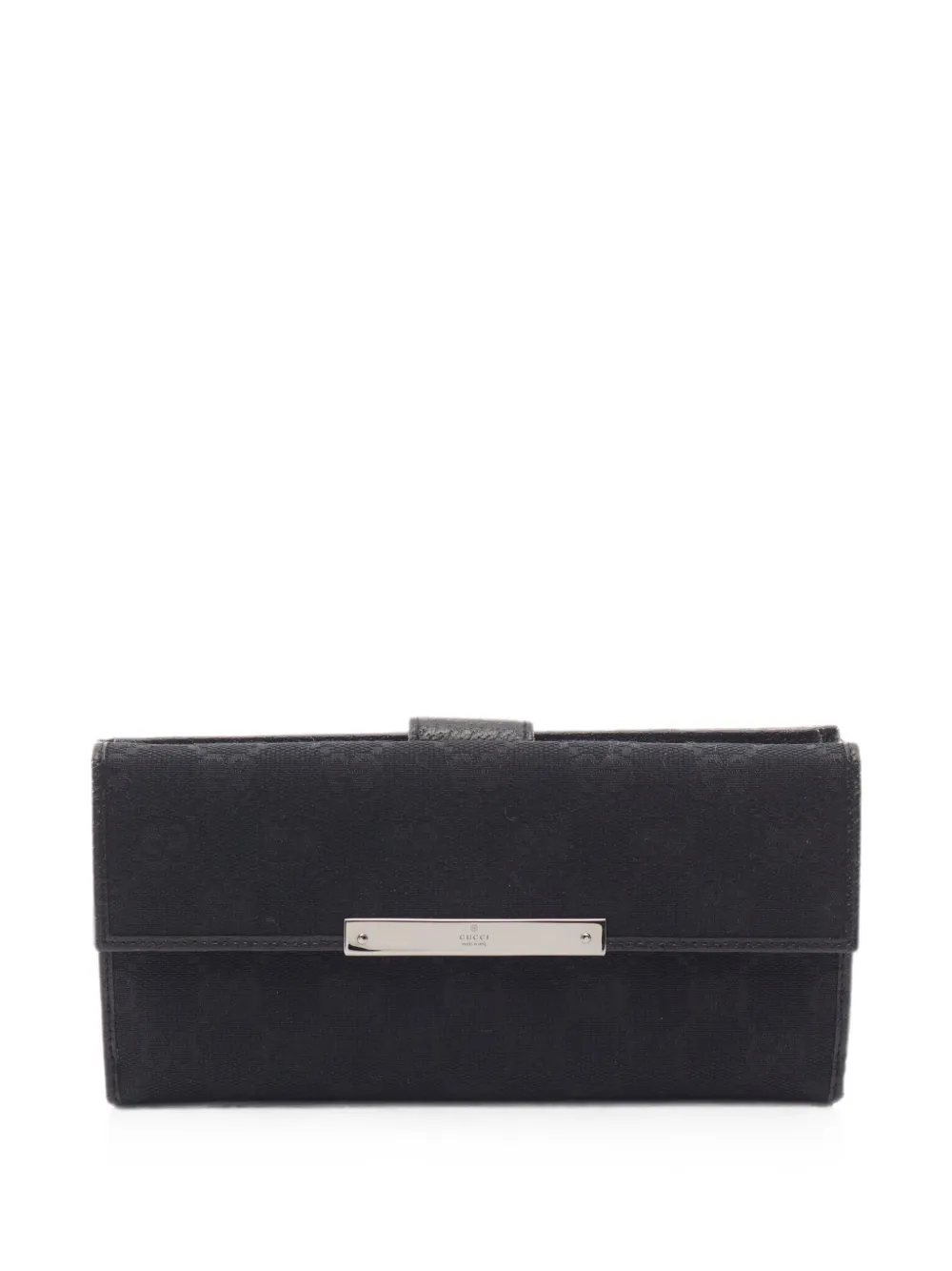 Gucci Pre-Owned 2010s GG canvas bi-fold wallet - Nero