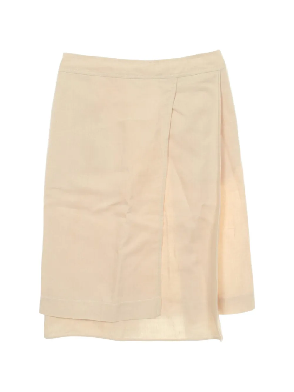 Jil Sander Pre-Owned 2010s wrap-design skirt - Nude