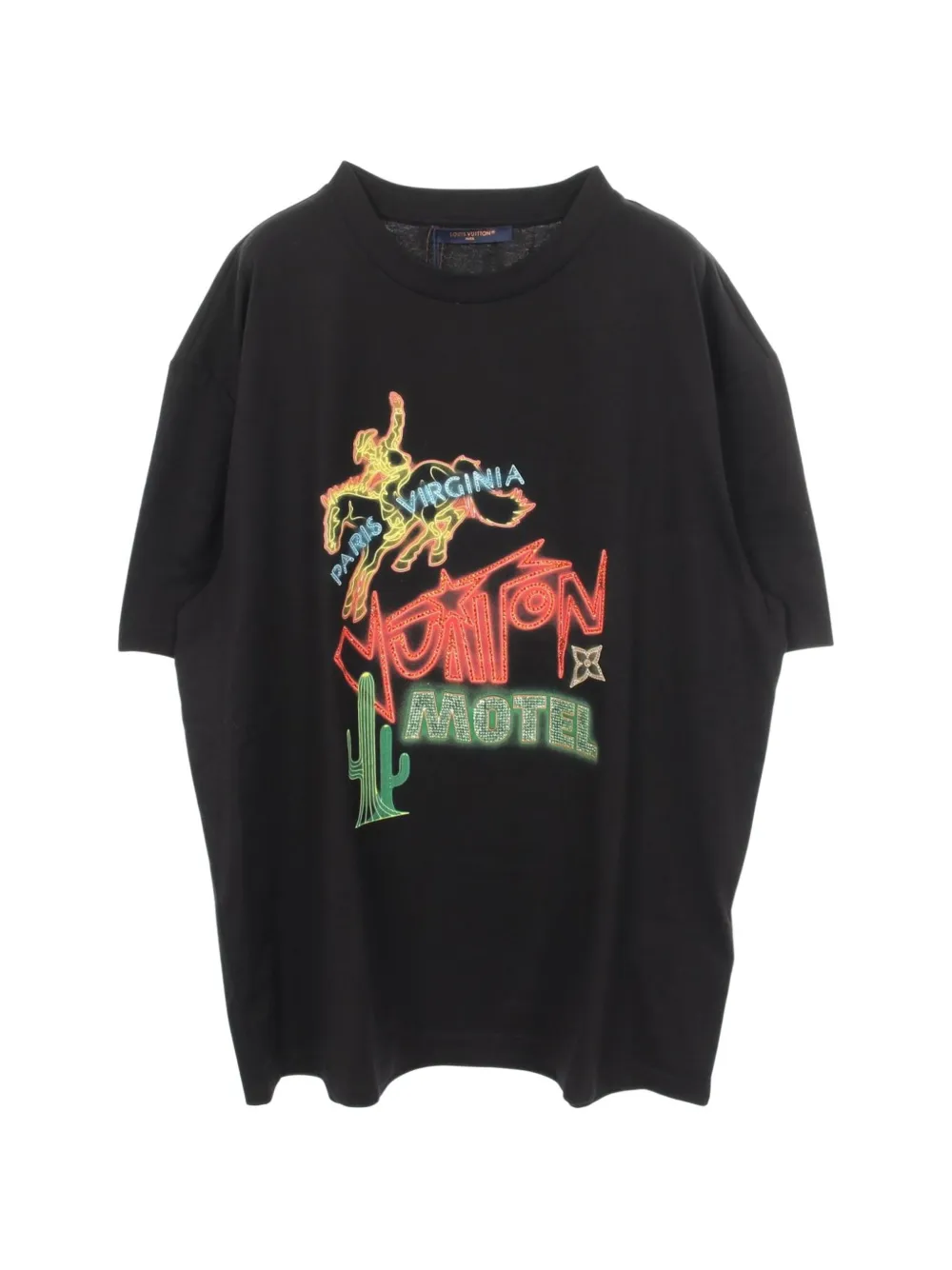 Louis Vuitton Pre-Owned 2010s graphic-embellished short-sleeve T-shirt - Black