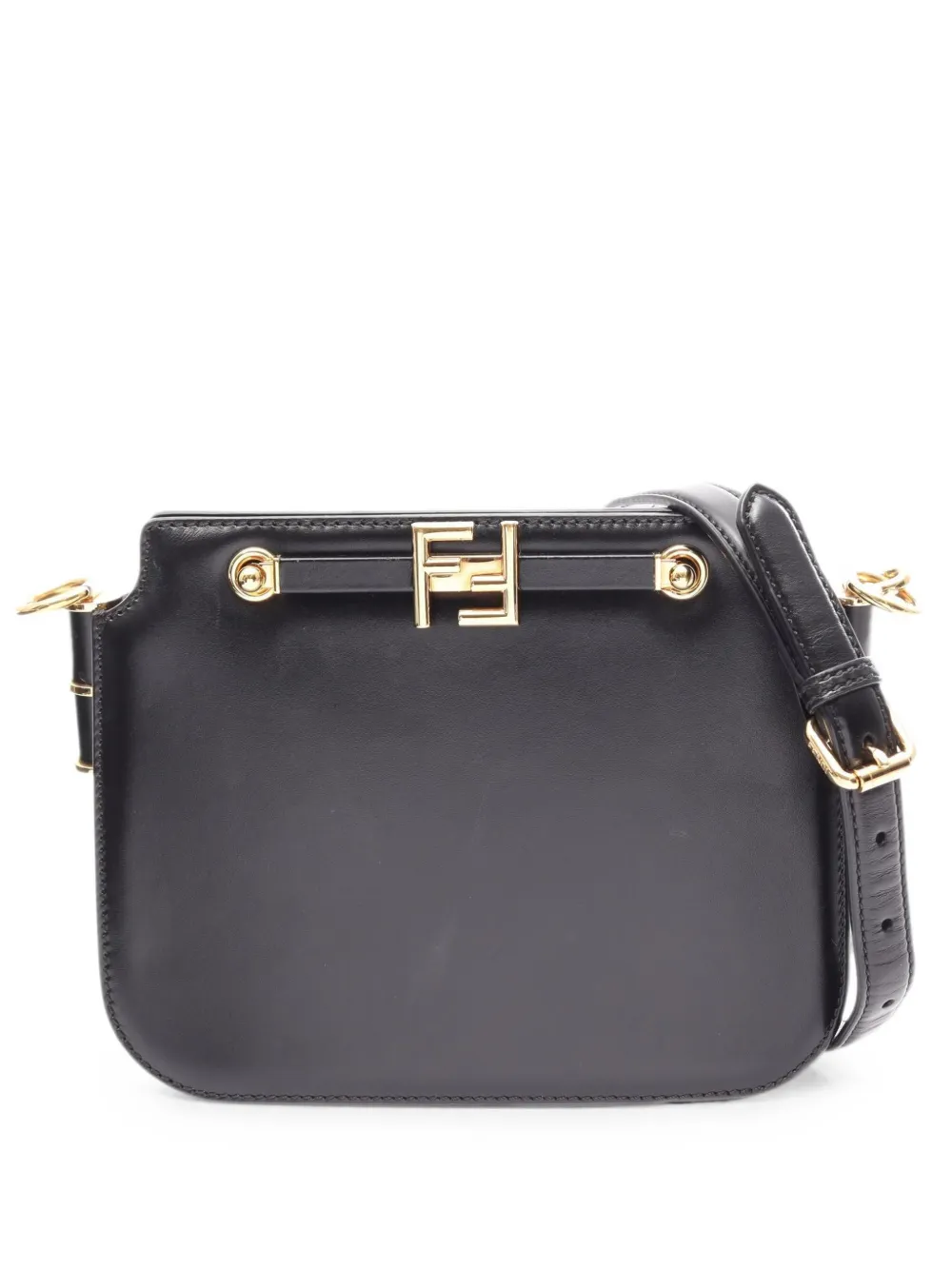 Fendi Pre-Owned 2000s small Touch leather shoulder bag - Nero