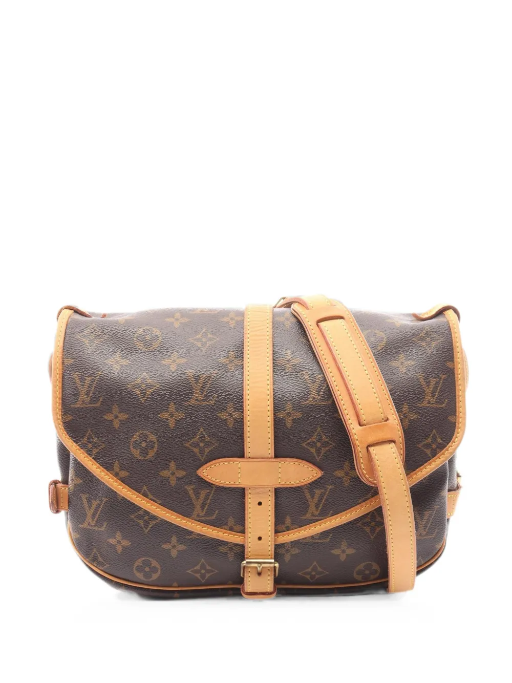 Louis Vuitton Pre-Owned 2008 30 Saumur monogram shoulder bag - Brown
