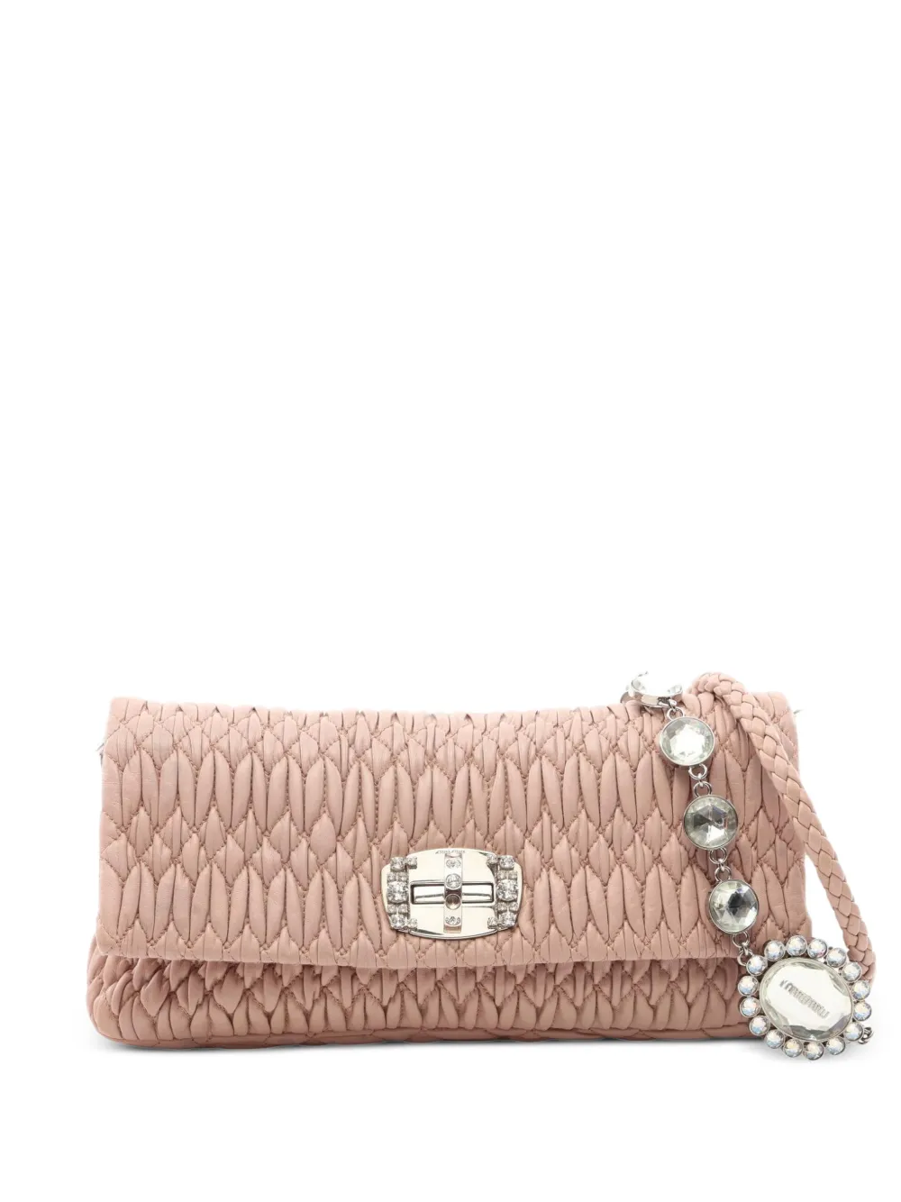 Miu Miu Pre-Owned 2000s Matelassé shoulder bag - Rosa
