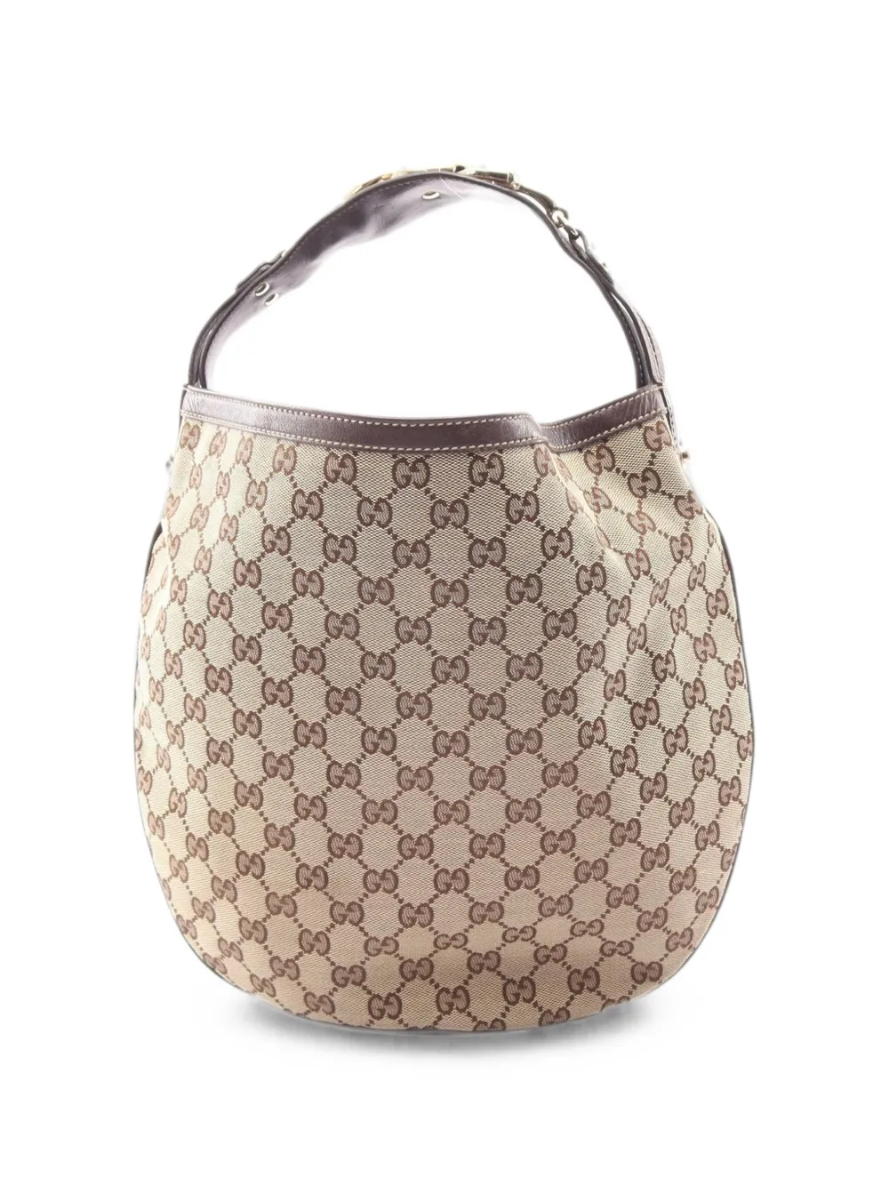 Gucci Pre-Owned 2010s GG Horsebit shoulder bag - Neutrals