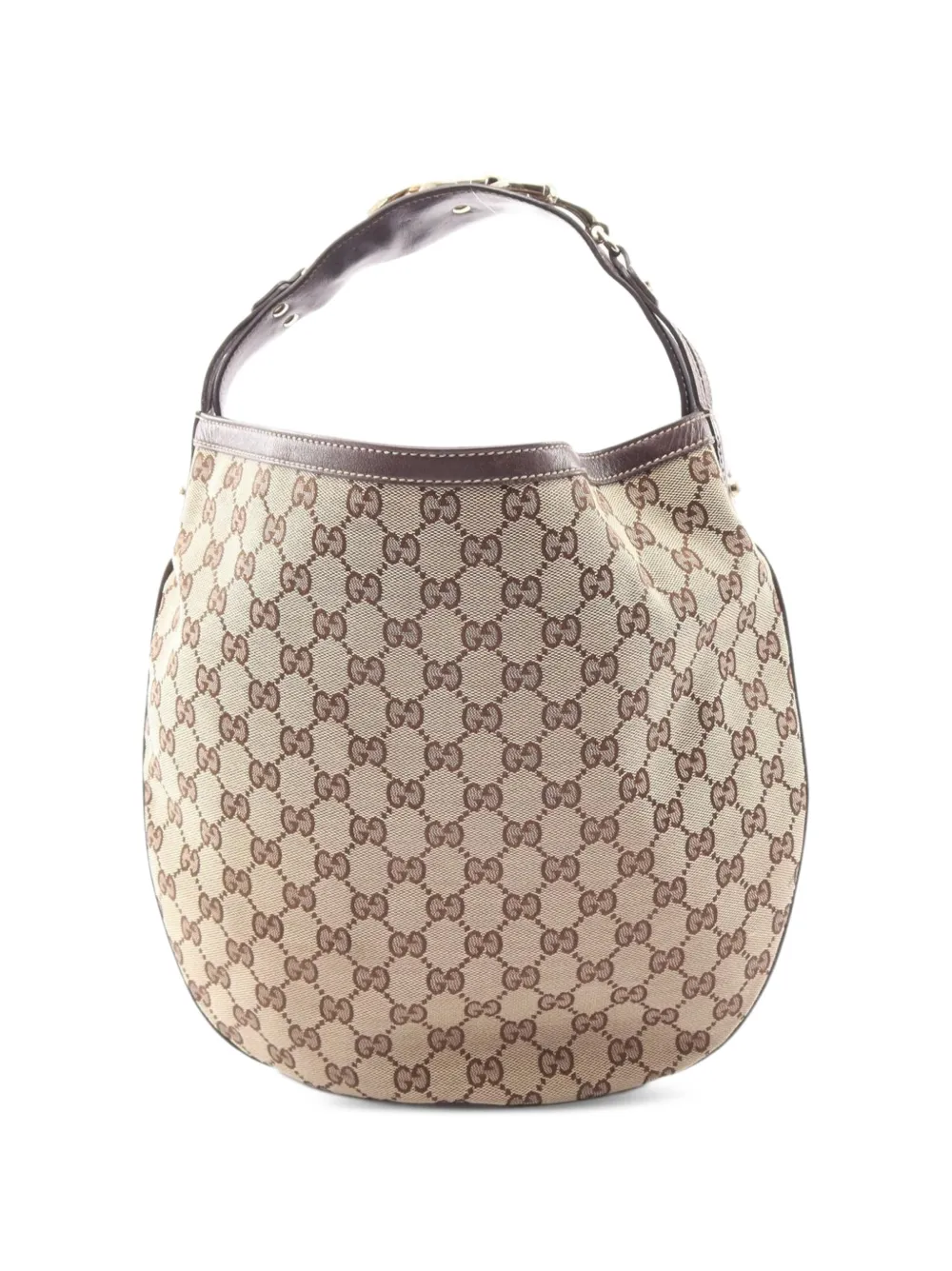 Gucci Pre-Owned 2010s GG Horsebit shoulder bag - Toni neutri