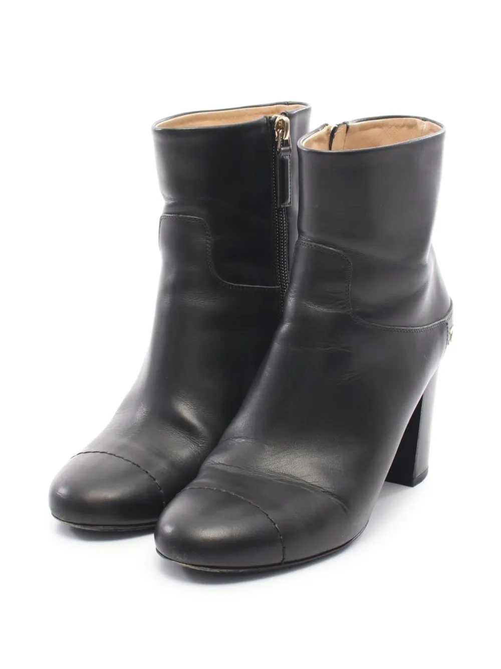 CHANEL Pre-Owned 1986-1988 Coco Mark ankle boots - Nero