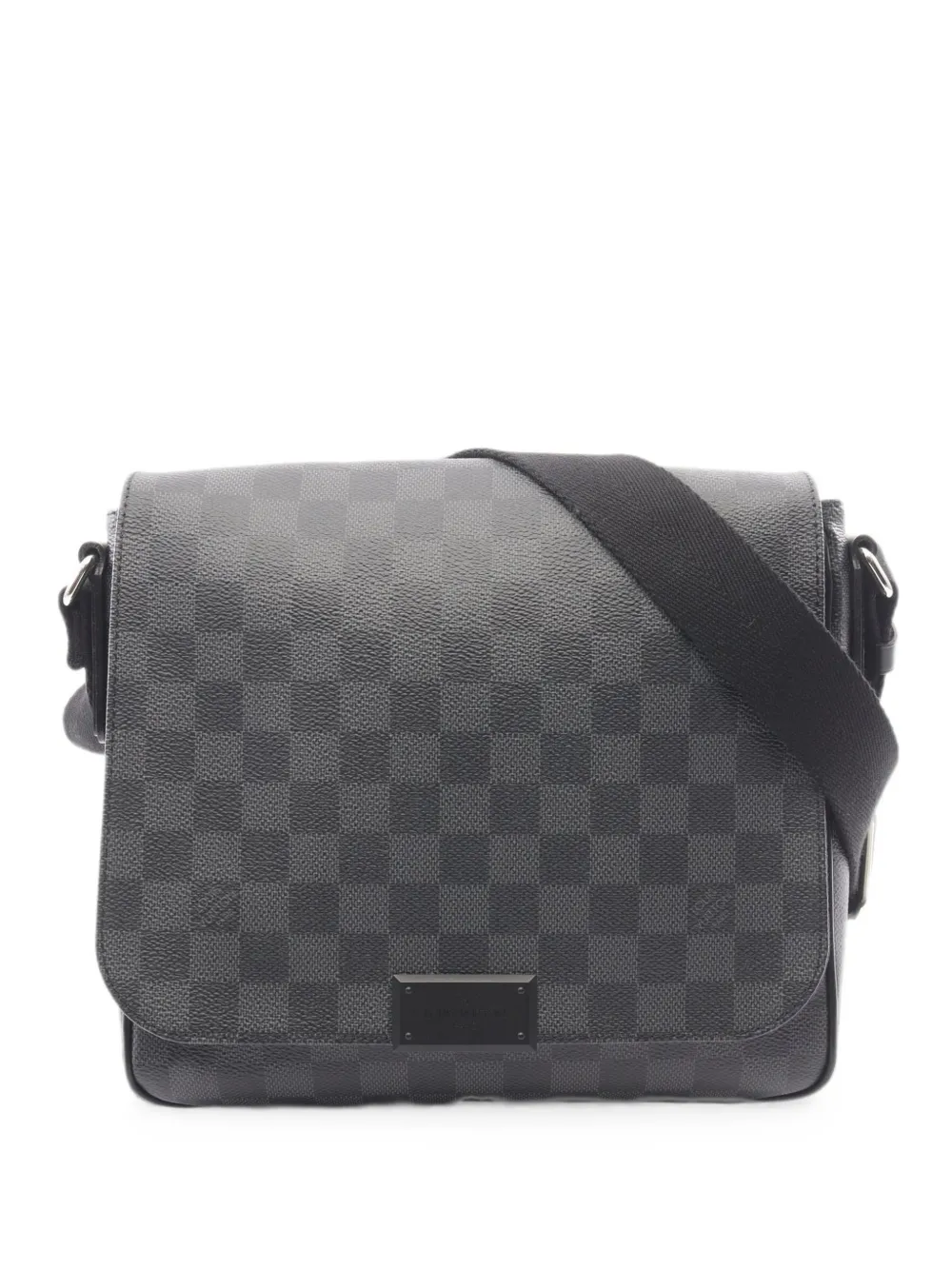 Louis Vuitton Pre-Owned 2015 District PM Damier Graphite shoulder bag - Grigio