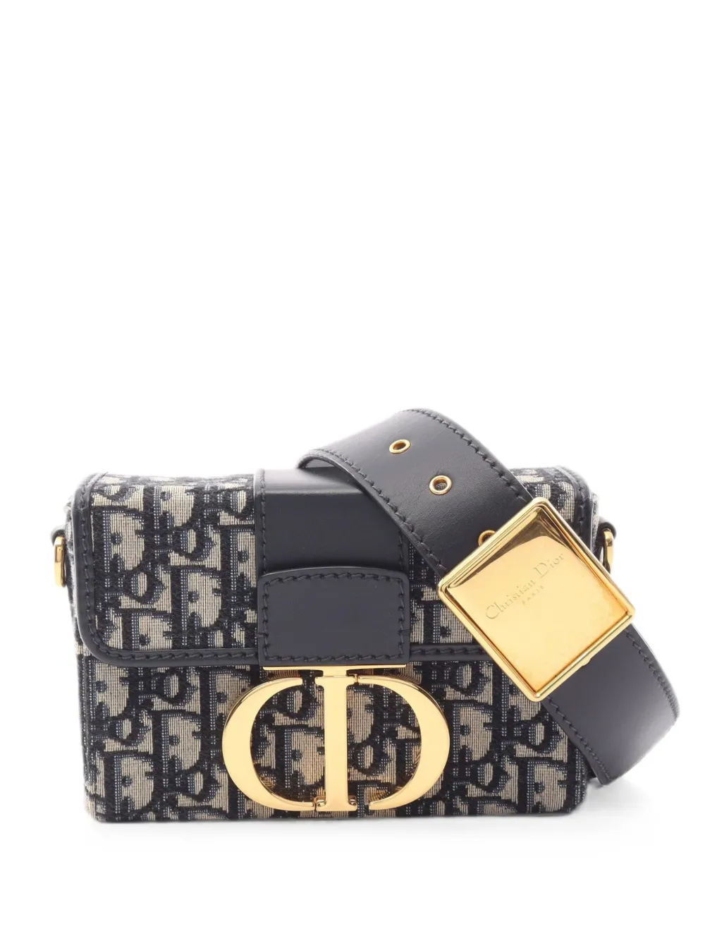 Christian Dior Pre-Owned 2010s 30 Montaigne Oblique shoulder bag - Blu