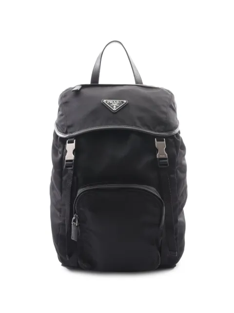Prada Pre-Owned mochila con logo triangular 2010