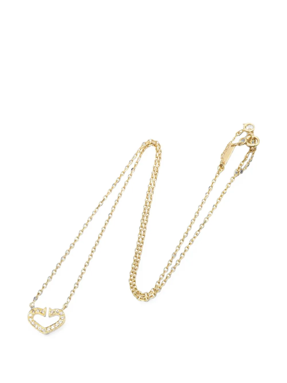 Cartier 2010s C Heart diamond necklace - Oro