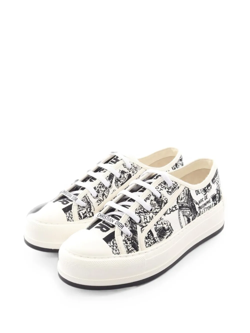 Christian Dior Pre-Owned 2020s Walk'n'Dior Plan de Paris sneakers - White