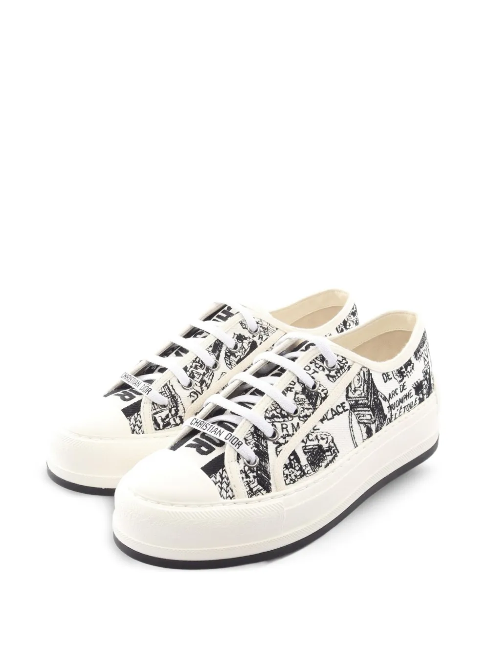 Christian Dior Pre-Owned 2020s Walk'n'Dior Plan de Paris sneakers - Weiß