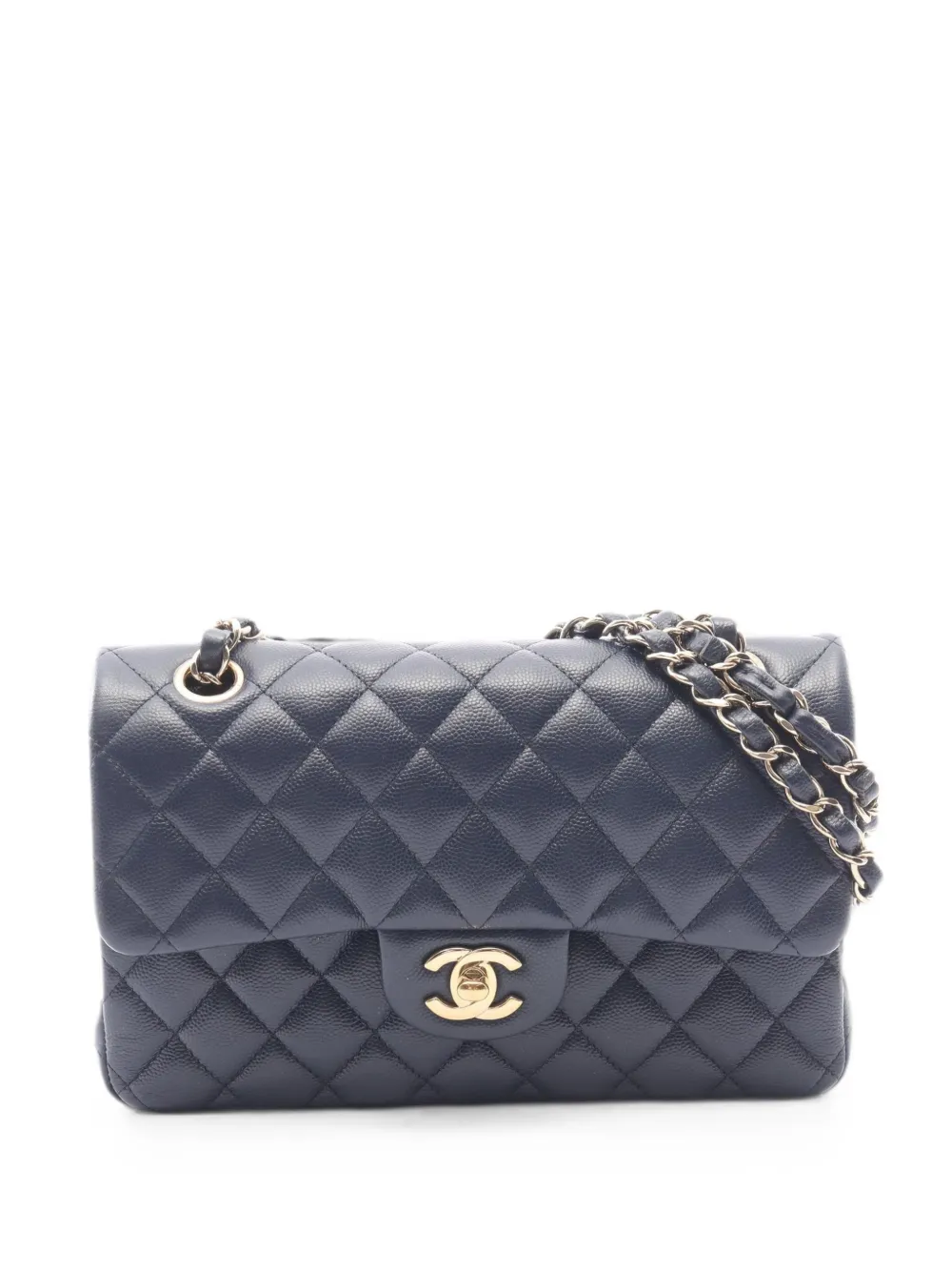CHANEL Pre-Owned 2019 Matelassé Caviar shoulder bag - Blue