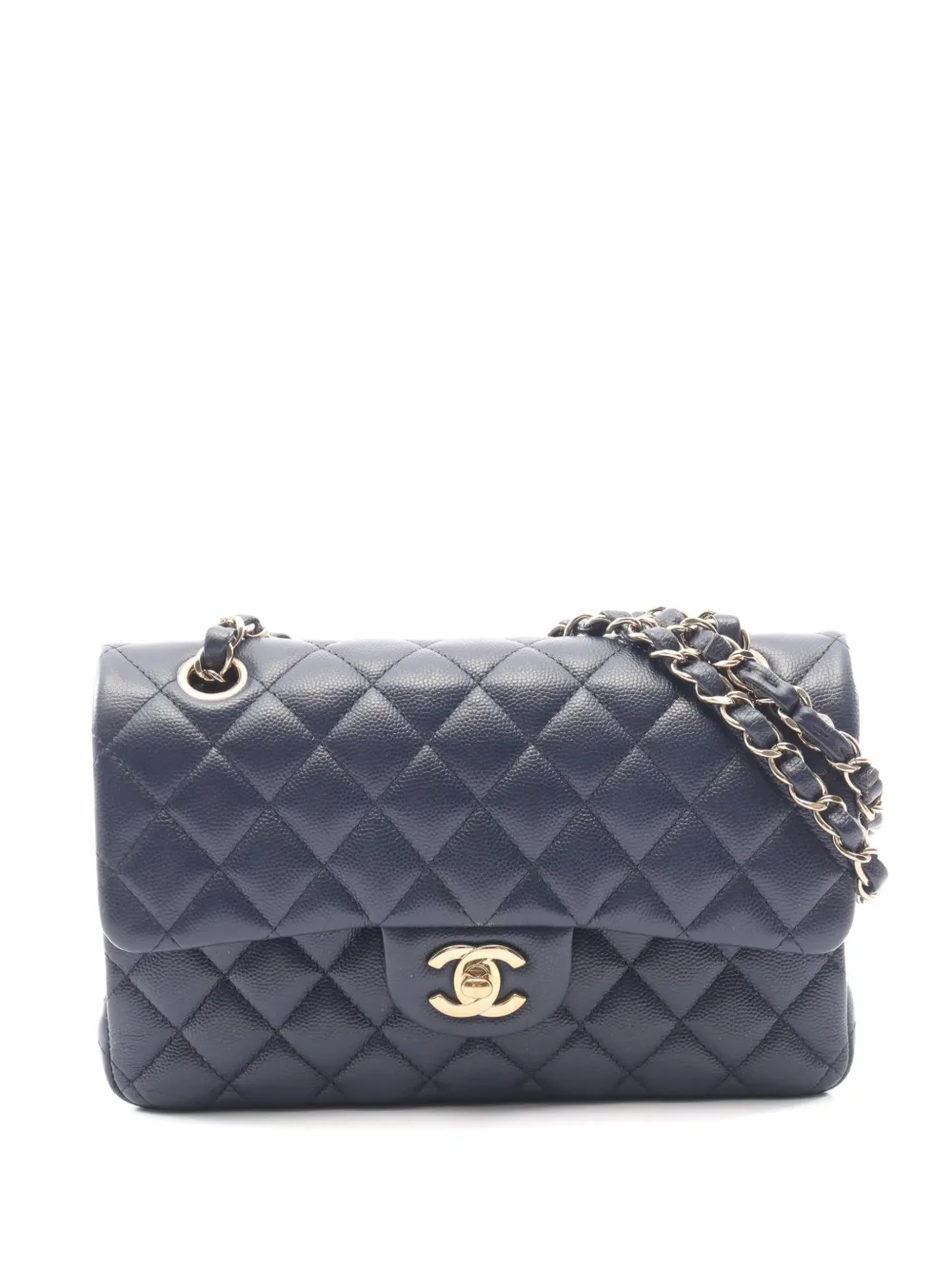CHANEL Pre-Owned 2019 Matelassé Caviar shoulder bag - Blu