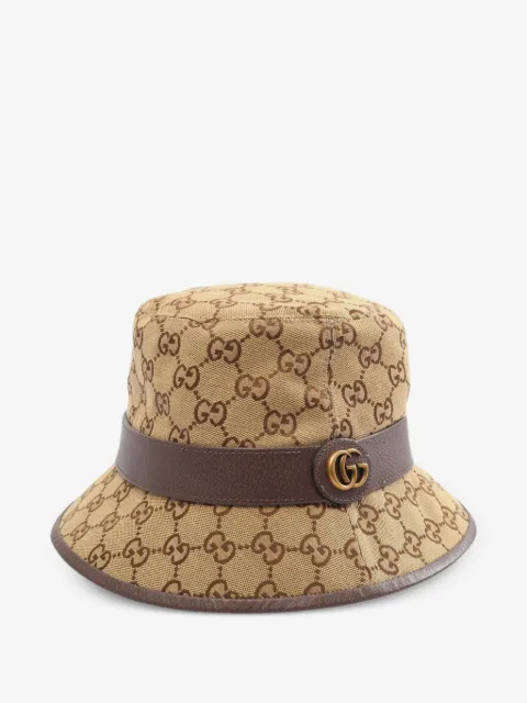Gucci Pre-Owned 2010s GG Marmont Fischerhut aus Canvas