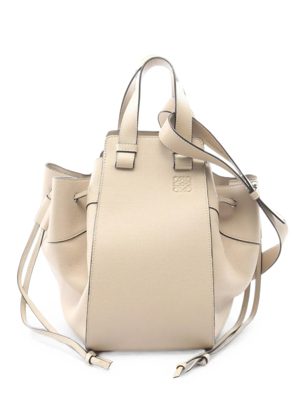 Loewe Pre-Owned 2010s Hammock drawstring shoulder bag - Neutrals
