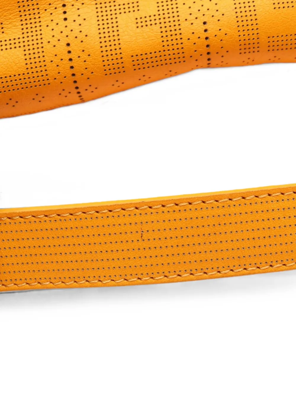Fendi Pre-Owned 2010s Zucca schoudertas met geperforeerde details Oranje